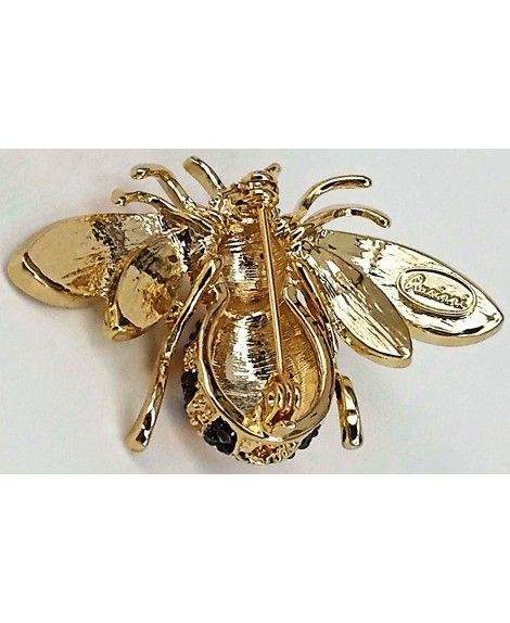 Honey Bee Brooch with SWAROVSKI Crystals: Jewelry