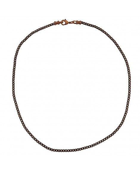 Antique Copper 2.5mm Box Chain Necklace with Extra Durable Color ...