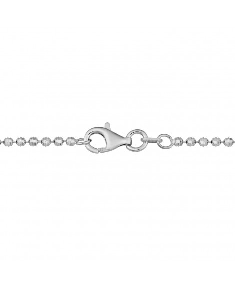 Sterling Silver Diamond-cut Bead Ball Chain (18 Inch): Chain Necklaces ...