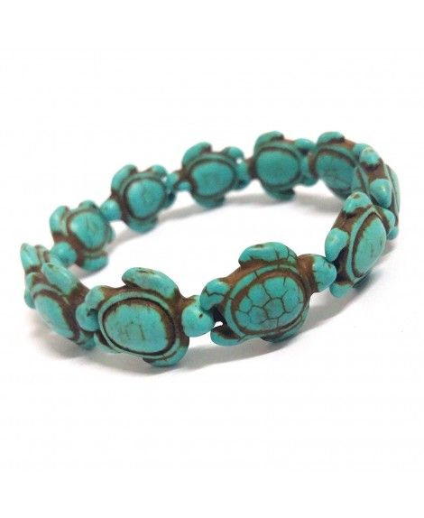 Nove Turquoise Handmade Sea Turtles Bracelet - Hawaiian Sea Turtle ...