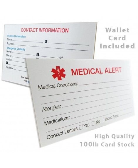 MyIDDr - Pre-Engraved & Customized Blood Thinners Medical Alert ID ...